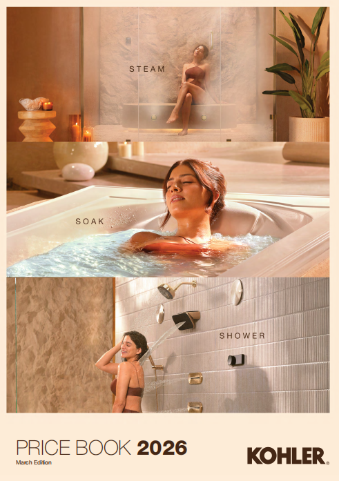 Kohler pricebook march 2026